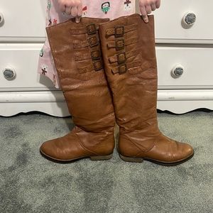 Steve Madden knee high brown boots